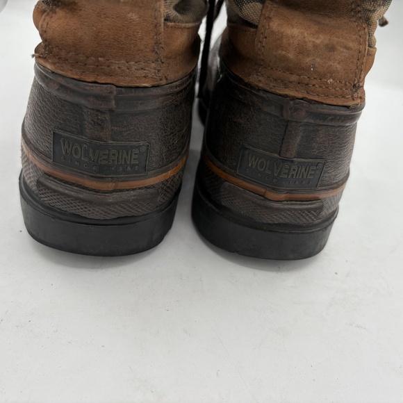 Wolverine Thinsulate Camo Brown Rubber Hunting Duck Boots Outdoor Size 10 main image 6